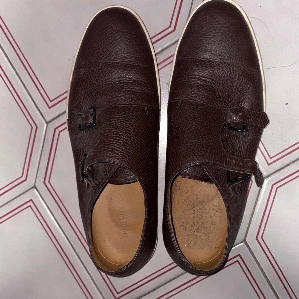 John Lobb 0318 UK Size 10 Men's Brown Leather Shoes